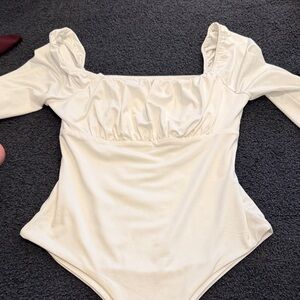 Princess Polly Cream Bodysuit
